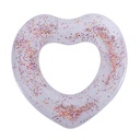 Flotador Corazón Trasparente Brillante 90Cm Mia-P13