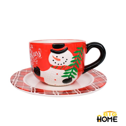 [6202372] Taza Con Plato Big-Home Dolo Navidad Uy17402-1