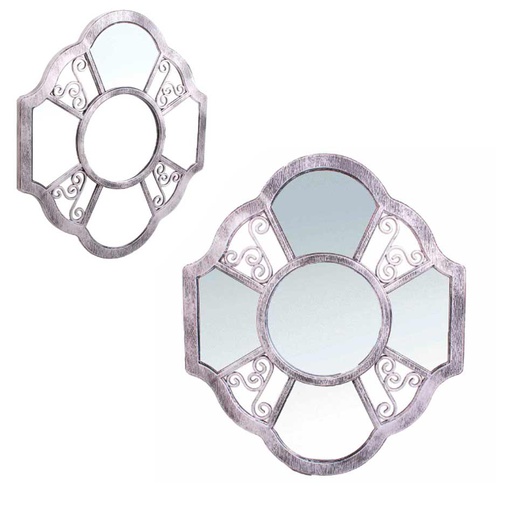 [1301044] Espejo C/Marco Decorativo Surtido Mia-6878