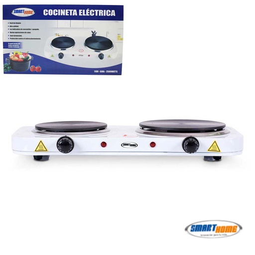 [7100426] Cocineta Electrica 2 Hornillas 2500W Smart Home AD-S253
