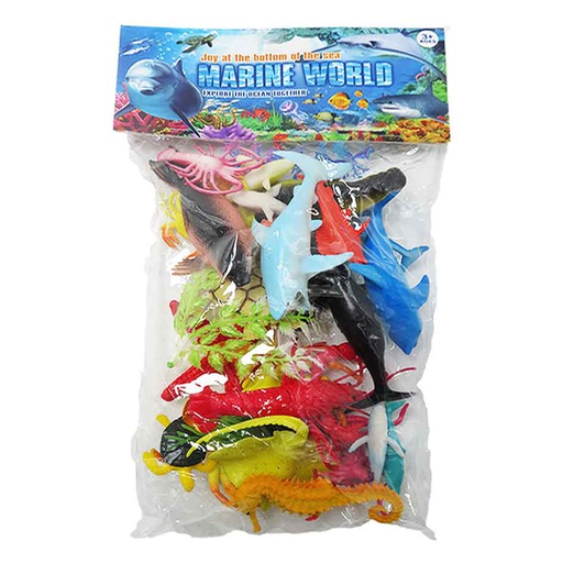 [6103543] Set Animales Acuaticos Marine World Hy-601