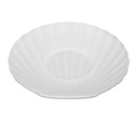 Plato Tendido Opal Enconchado Labrado 9" Big Home Blanco LBKSP90/6