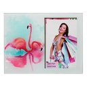 Porta Retrato Vidrio Flamenco 10Cm X 15Cm Mia-7705