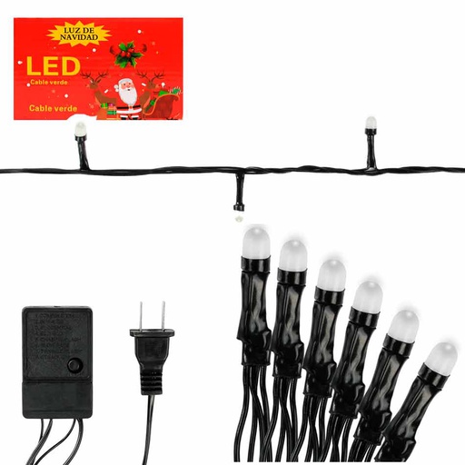 [6201862] Luces Navidad Led Bombillo 100L Mia-7021B Blanca