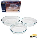 Set Pyrex Oval X3 Big Home 9162/2/3 Capac 3.2L/2.1L/1.4L