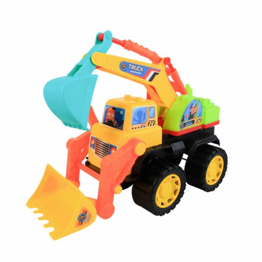 [6102982] Excavadora Plastica Con Pala Y Cuchara 33X26Cm Truck 608