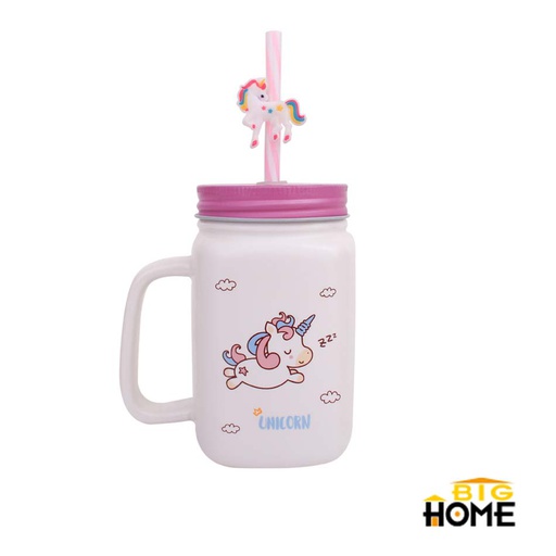 [1201653] Jarro Ceramica Unicorn Con Sorbete Big Home Mia-7631