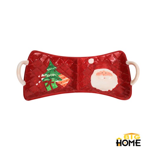 [6202055] Bandeja Para Piqueos Navideña Dolomita Ch03-18