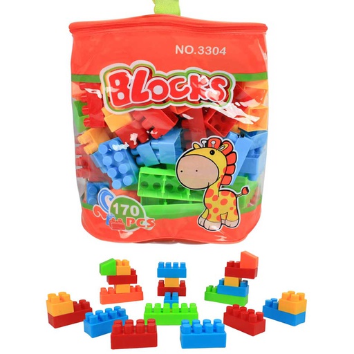 [6100219] Bolsa Bloques De Construcción 170 Piezas 3304