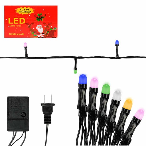 [6201864] Luces Navidad Led Bombillo 100L Mia-7021M Multicolor