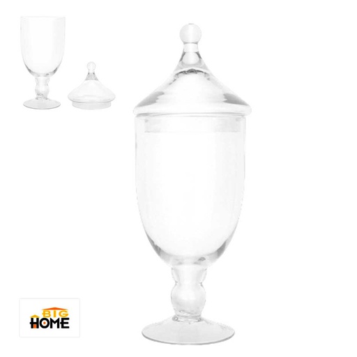 [1301704] Jarrón Vidrio Big Home Con Tapa Mv1177