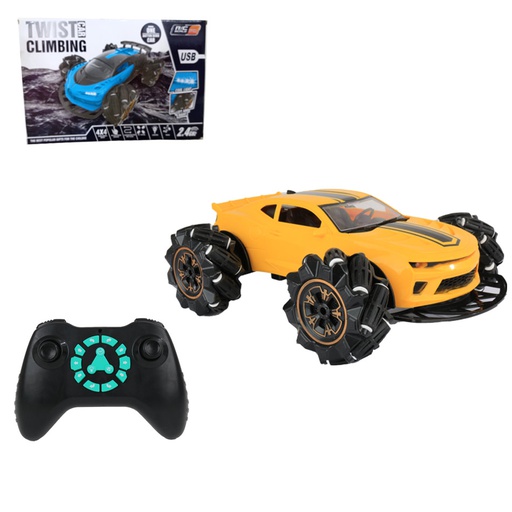 [6102330] Carro Con Giro 360 Y Control Amarillo Fd213A