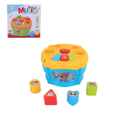 [6100321] Cubo Musical Con Formas De Encaje Music Early Qf366029