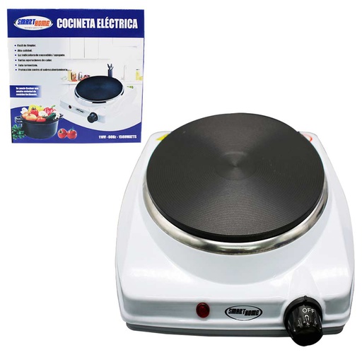 [7100422] Cocineta Electrica 1 Hornilla 1500W Smart Home AD-S156