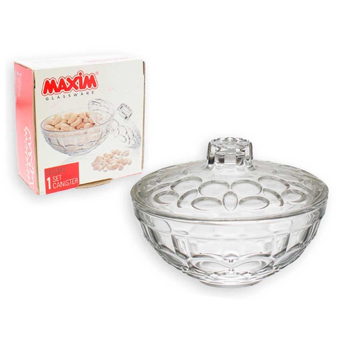 [1203384] Bombonera de Vidrio 11x12cm Maxim MCN166-5/1-1 GB