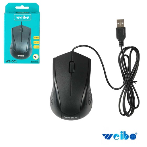 [7200203] Mouse Optico Negro Weibo Mia-9030