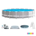 Piscina Desmontable Prism Frame Con Accesorios 122X549Cm 6423Gal Intex 26731Ep