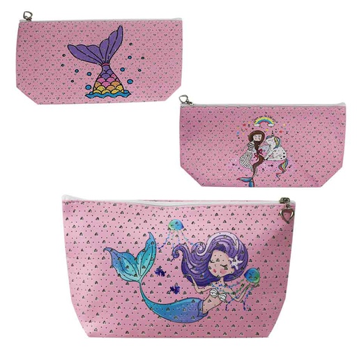 [4300256] Cartuchera Sirena Surtido Mia-9218