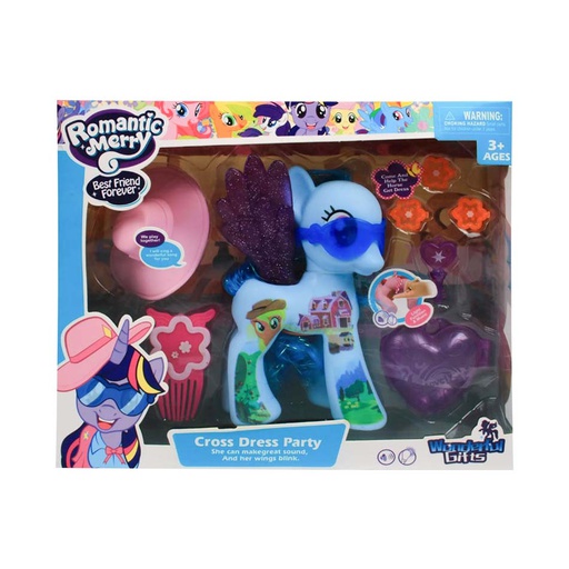 [6101487] Caballo Pony Romantic Merry Con Accesorios 88490