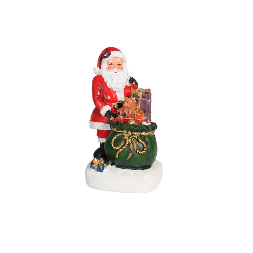 [6200477] Papa Noel De Resina Com Luz Led Mia-10115