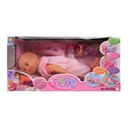 Muñeca Dormilona Con Accesorios Xmy8080