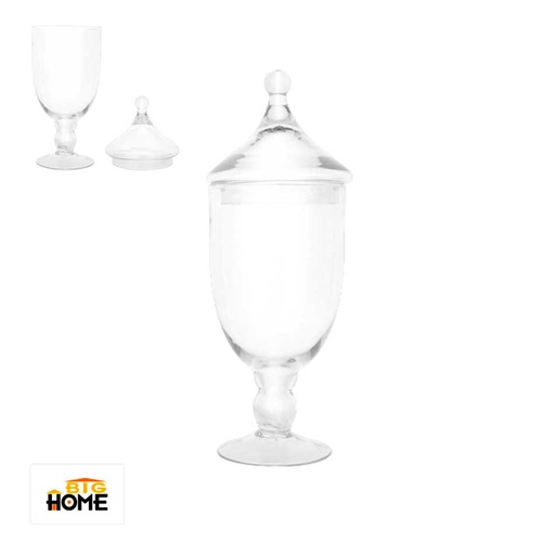 [1301703] Jarrón Vidrio Big Home Con Tapa Mv1176