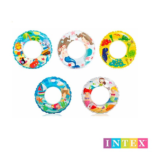 [6300191] Flotador Vinilo Tropical Circular Infantil 60Cm Intex | 59242Np