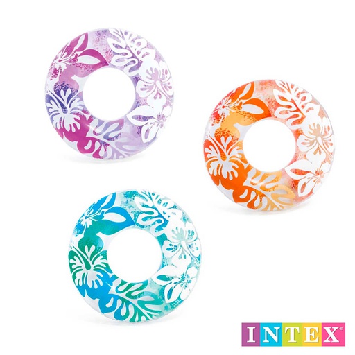 [6300190] Flotador Vinilo Tropical Circular Juvenil 91Cm Caja Intex | 59251Np
