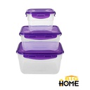 Repostero Plástico Rectangular 3 Piezas Big Home Flsb259