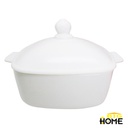 Sopera con Tapa Opal Cuadrada 2000ml Big Home Blanca FSG2.0L/1+1