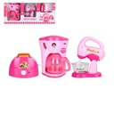 Set Cafetera Tostadora Y Batidora De Jugguete Ls8306