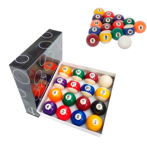 [6100466] Kit Bolas De Billar 16 Piezas Mia258