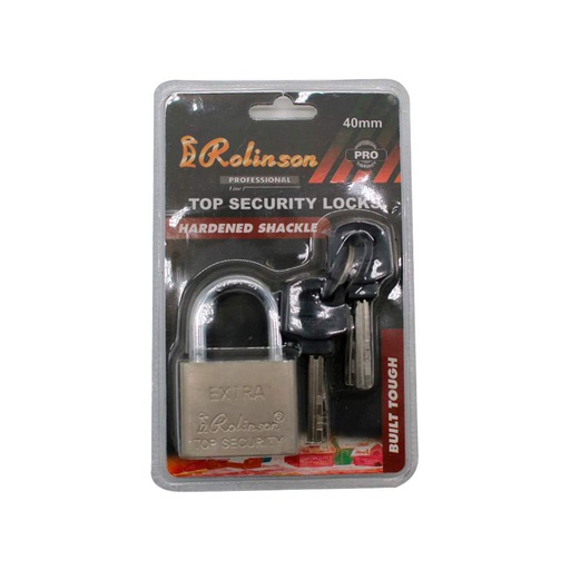 [3100136] Candado Rolinson Nro. 40 Plat Bl Mia-026