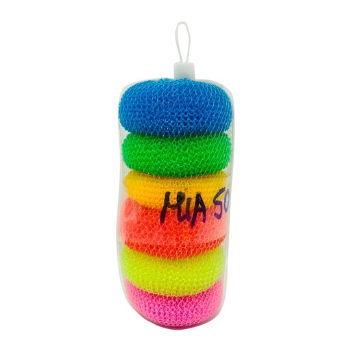 [1701175] Estropajo Plástico 6 Piezas Mia-5007 (096)