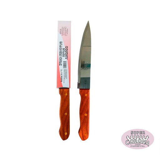 [1103288] Cuchillo Mango De Madera 8 Pulgadas Super Corona Kf104