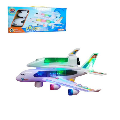 [6102158] Avión Airline 4D Luz-Mus Caja A330-400