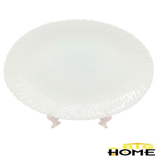 [1204709] Plato Tendido Opal Ovalado 14" Big Home Blanco LHYP140/2