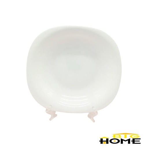 [1204684] Plato Tendido Opal Cuadrado 9 pulgadas Big Home Blanco FFSP90/6