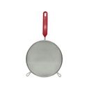 Colador Metalico De Malla Con Mango Rojo Plastico Nro. 18 | Mia-1140