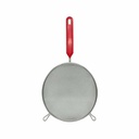 Colador Metalico De Malla Con Mango Rojo Plastico Nro. 21 | Mia-1141