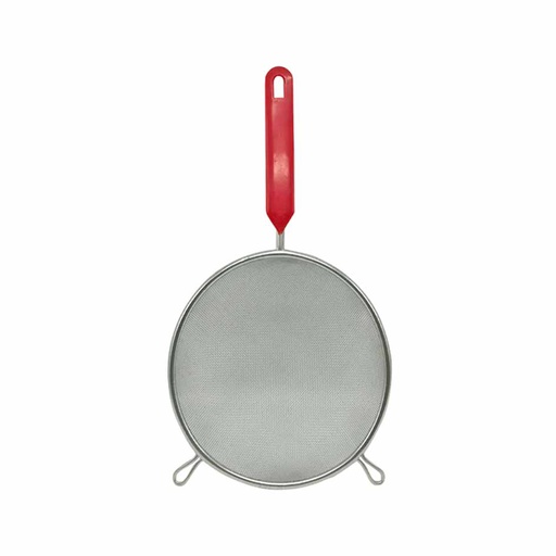 [1106965] Colador Metalico De Malla Con Mango Rojo Plastico Nro. 21 | Mia-1141