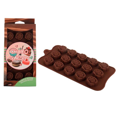 [1105969] Molde Silicona P/Chocolate Rosas Mia-5101/ Mia-12530