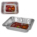 Bandeja Desechable De Aluminio Rectangular 37X27Cm Big1034