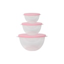 Repostero Plástico Redondo 3 Piezas Mia6752