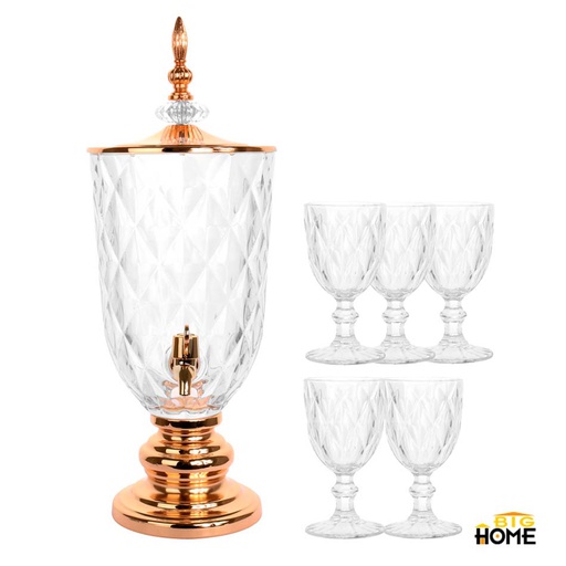 [1100501] Dispensador Big-Home +5 Copa Vidrio Wl-64