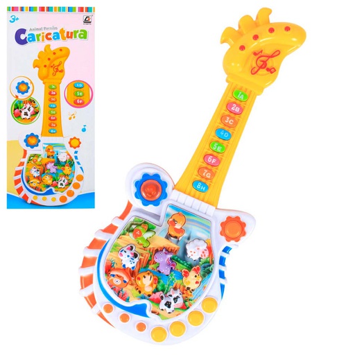 [6100308] Guitarra De Juguete Infantil Con Diseño De Jirafa Cy6077C