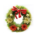 Adorno Navidad Corona 40Cm C/Lazo Mia-6350