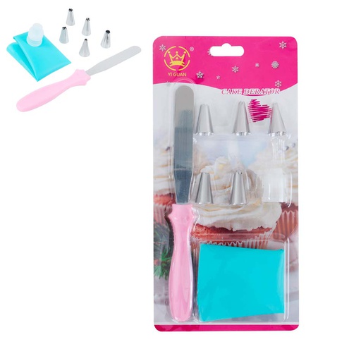 [1105916] Set Manga Pastelera/Boq/Espat 8 Piezas Mia-20449