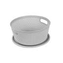 Canastilla Plástica Con Tapa Red Mia-8655