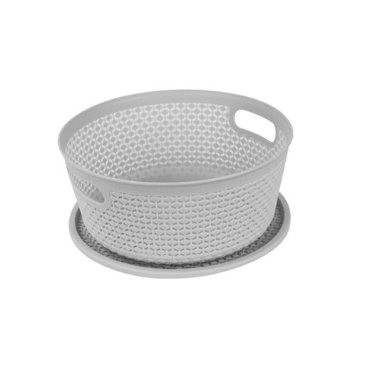 [1700584] Canastilla Plástica Con Tapa Red Mia-8655